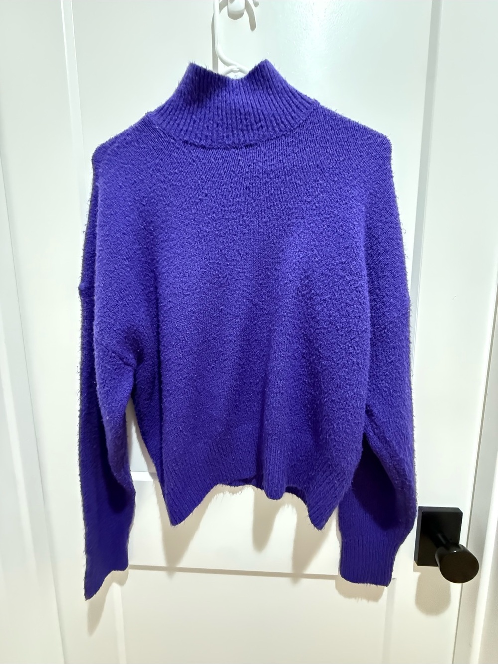 RD Style Purple Mock Neck Sweater
